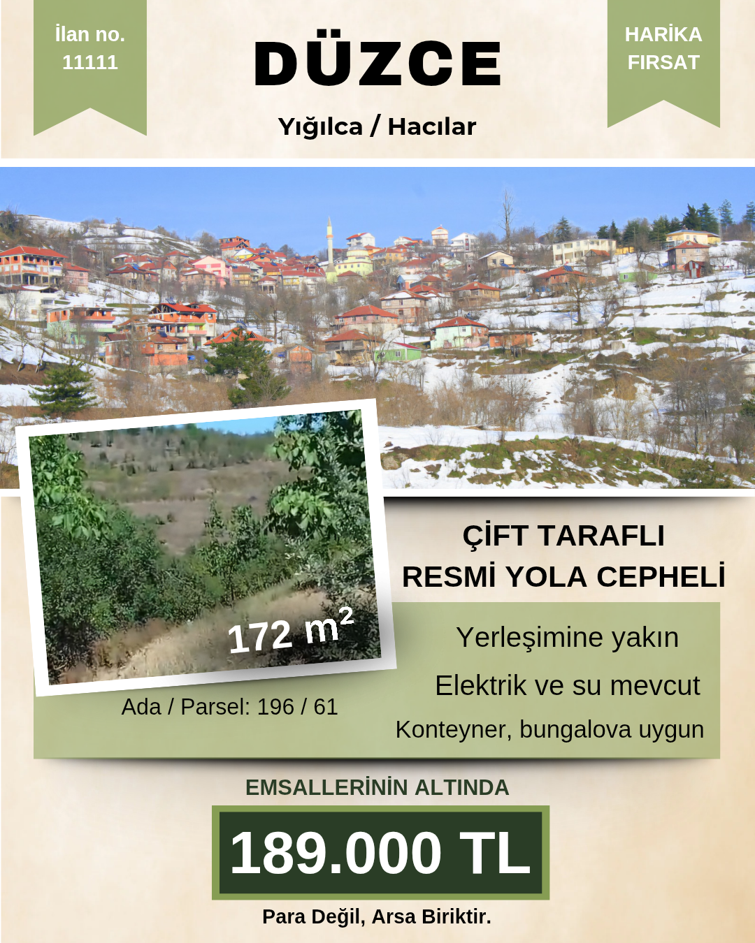 İlan No: 11111